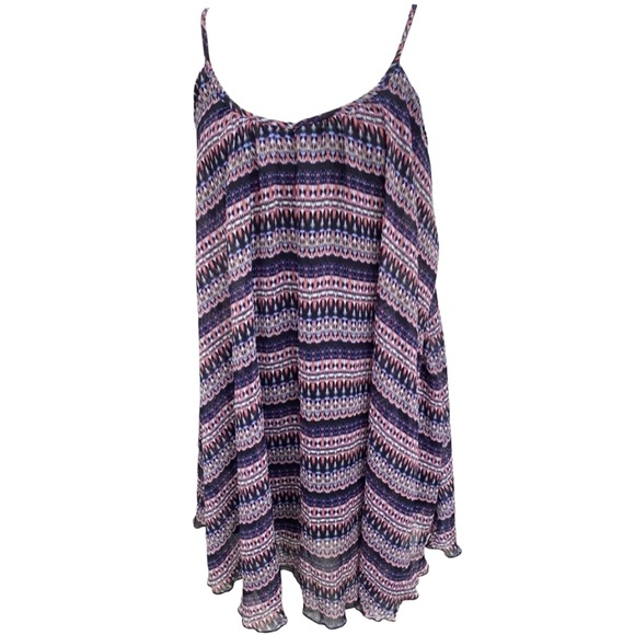 Express Dresses & Skirts - Express Women’s Babydoll Spaghetti Strap Sun Dress (Size: XS)(Navy Blue)